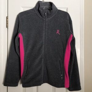 Breast Cancer Awareness Zip Sweat Jacket